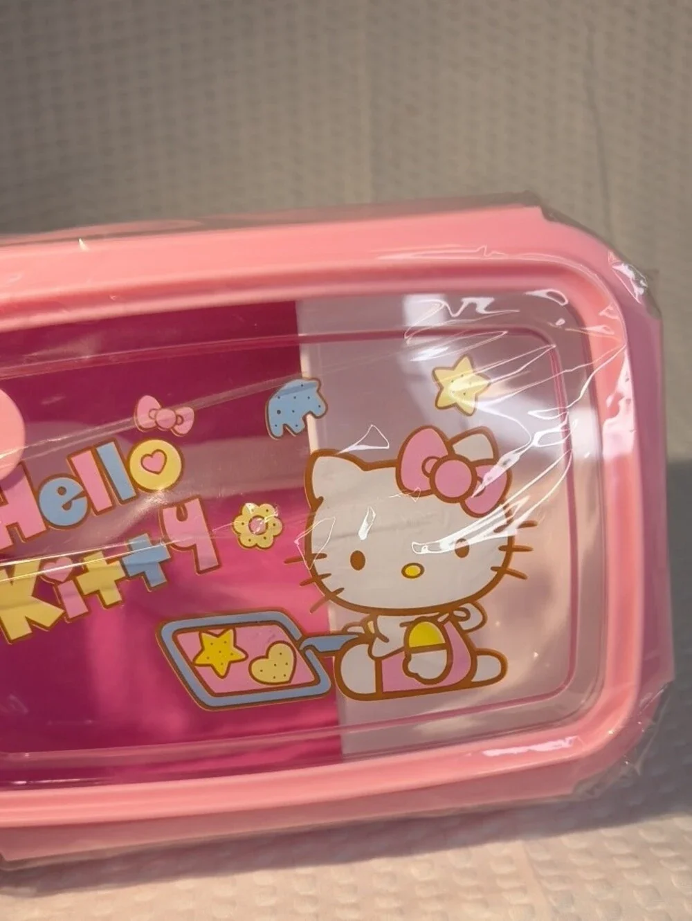 Hello Kitty Pink and Yellow Kids Lunchbox